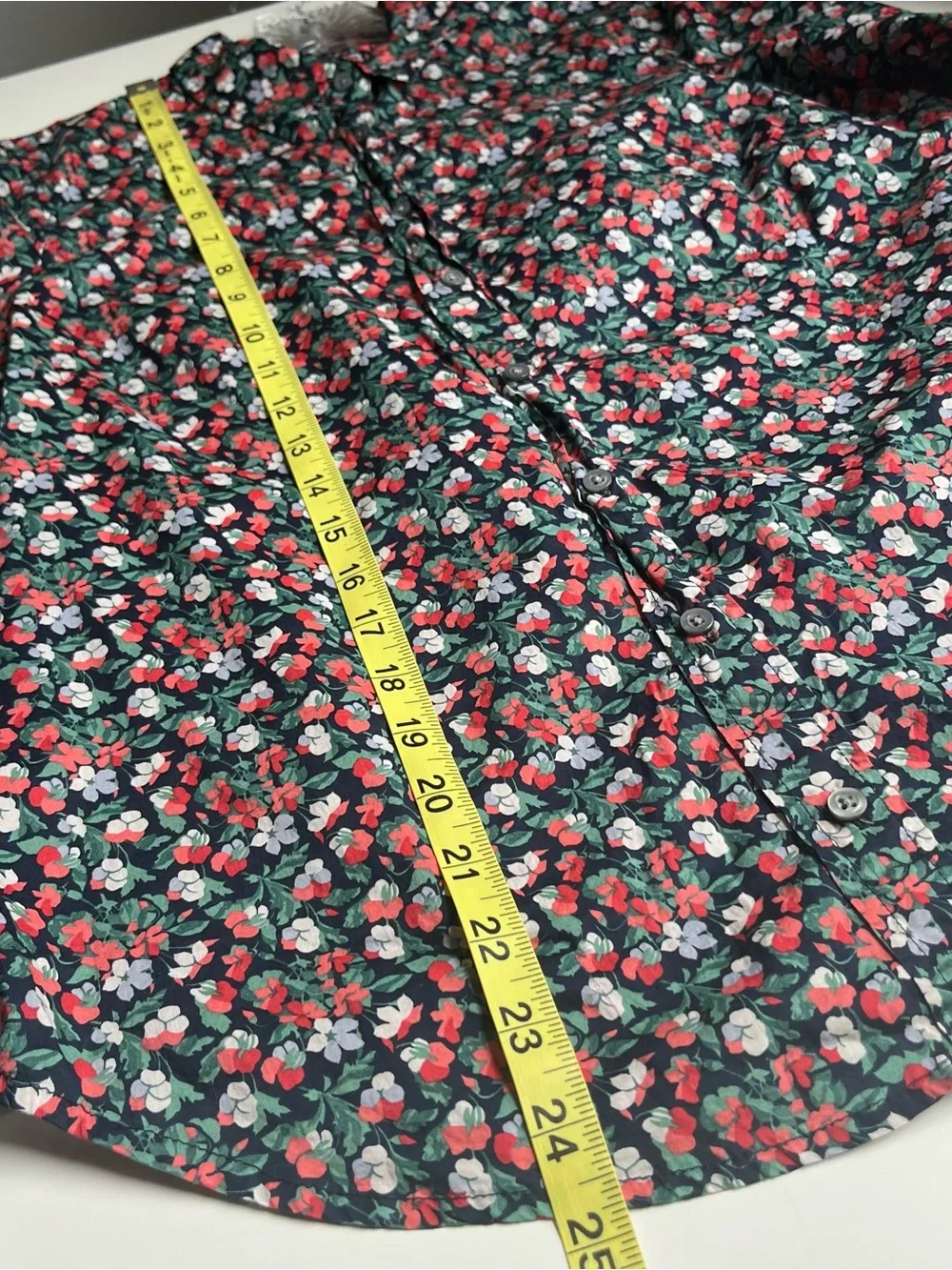 J Crew Liberty Of London Perfect Slim Fit Shirt Sarah Floral Black Red 6 Cotton